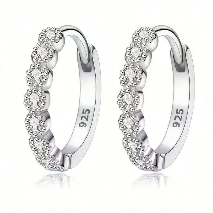 Mini Stud Earrings: Silver Design, Versatile