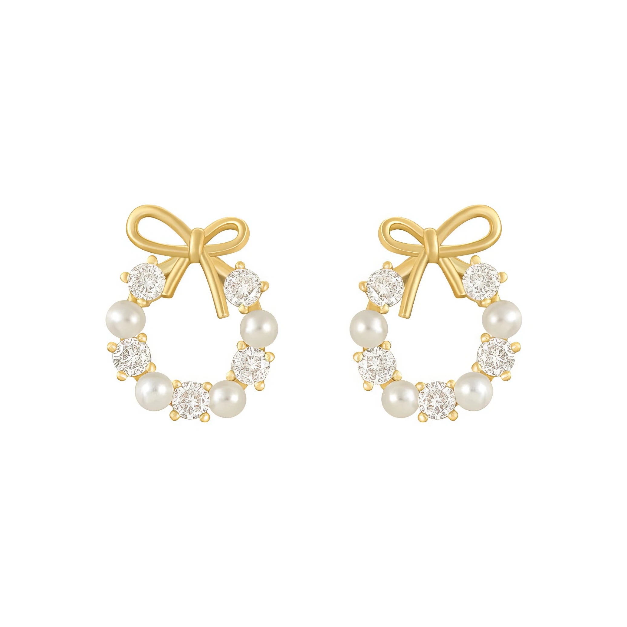 Pearl Earrings in Gold