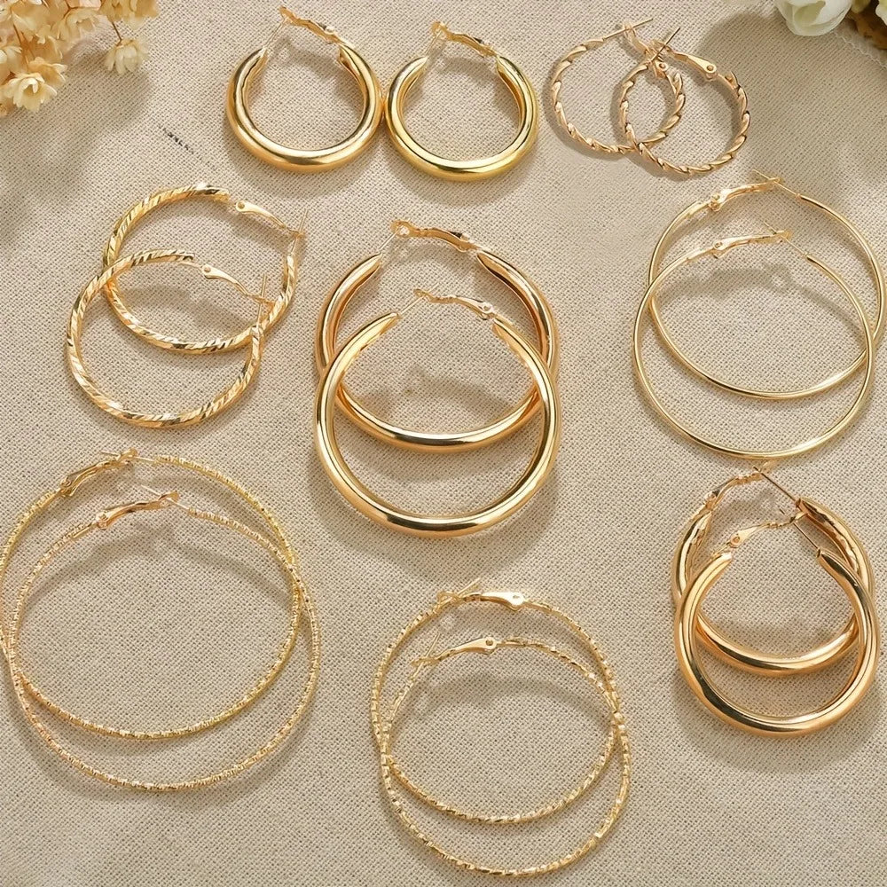 8 Pairs Stud Earrings: Hypoallergenic Dainty