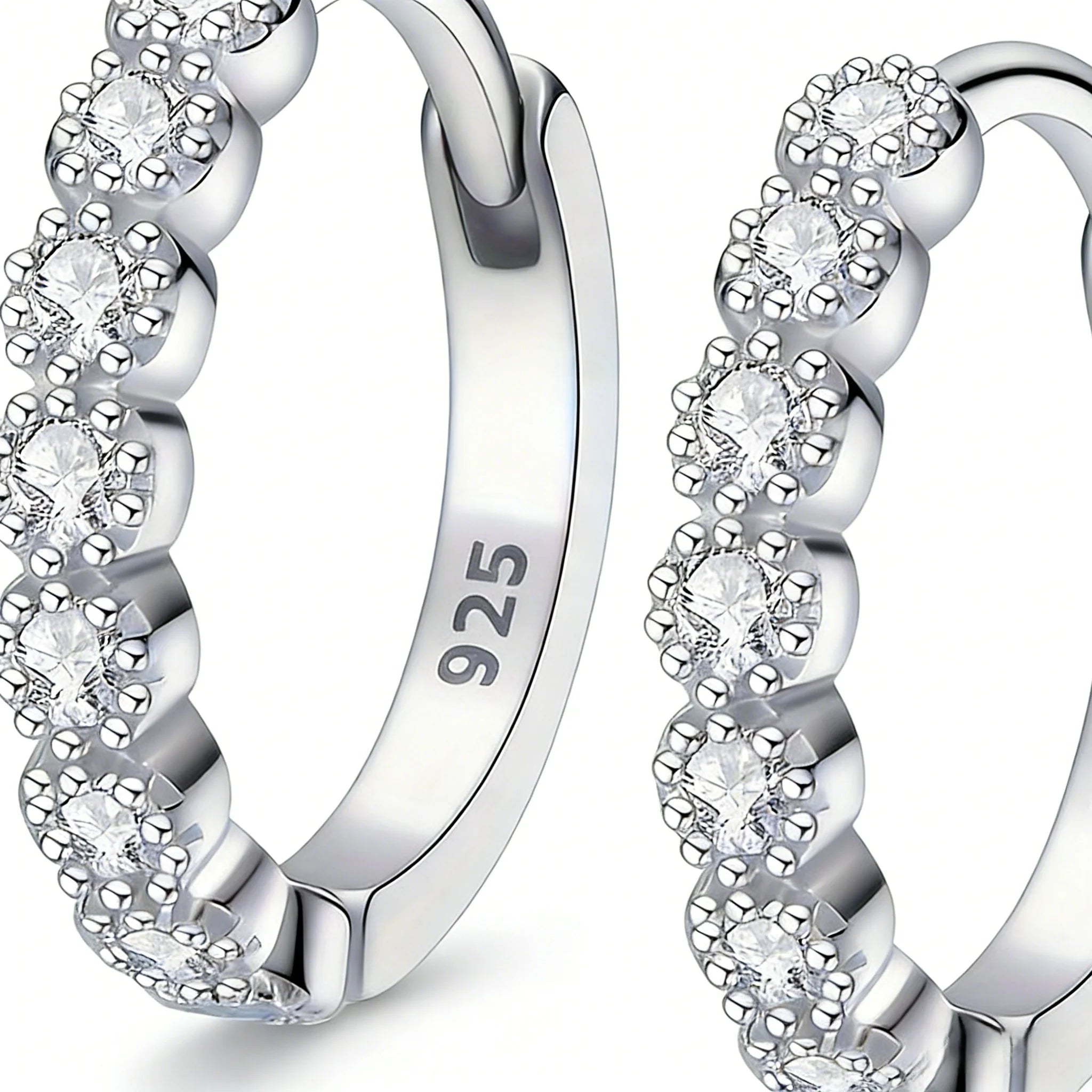 Mini Stud Earrings: Silver Design, Versatile
