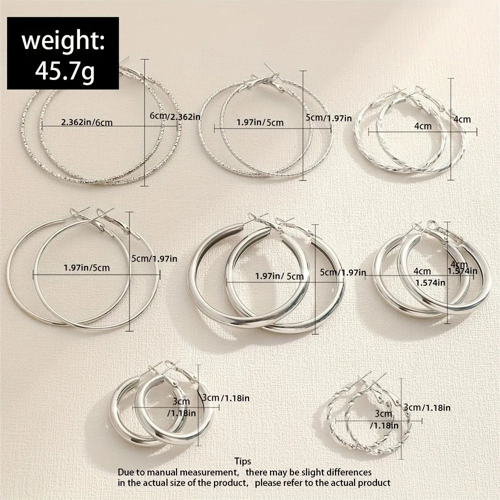 8pairs an eight-pair set of versatile dangle earrings. multiple styles for every occasion, perfect as a gift for her.