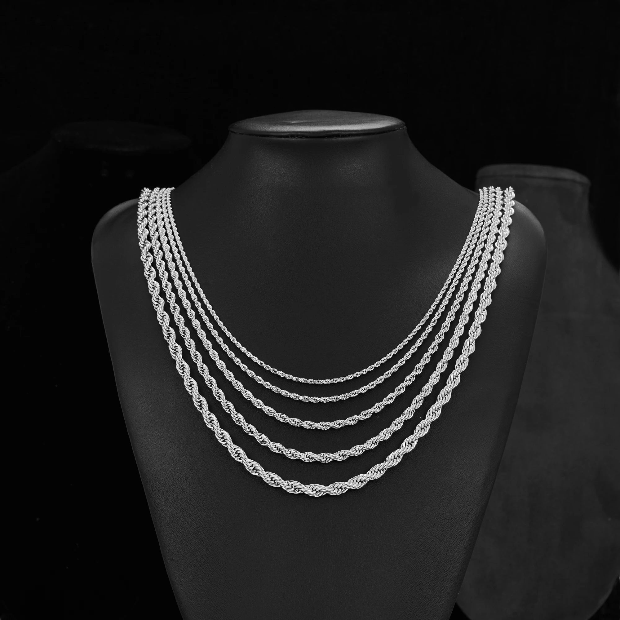 Stainless Steel  Rope Chain Necklace