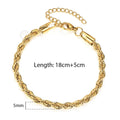 Stainless Steel Rope Chain Bracelets