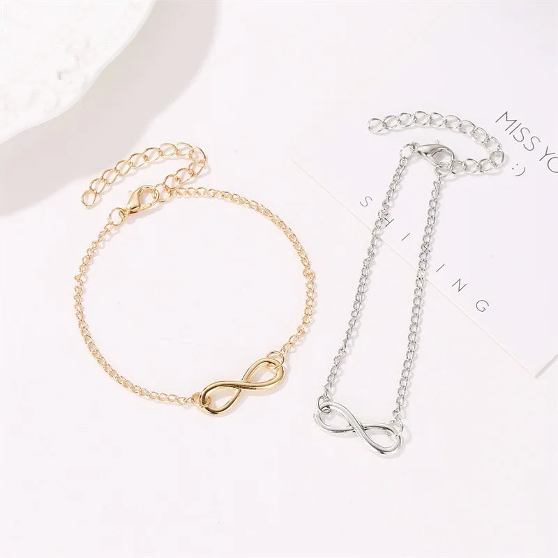 Vintage Charm Infinity Bracelets