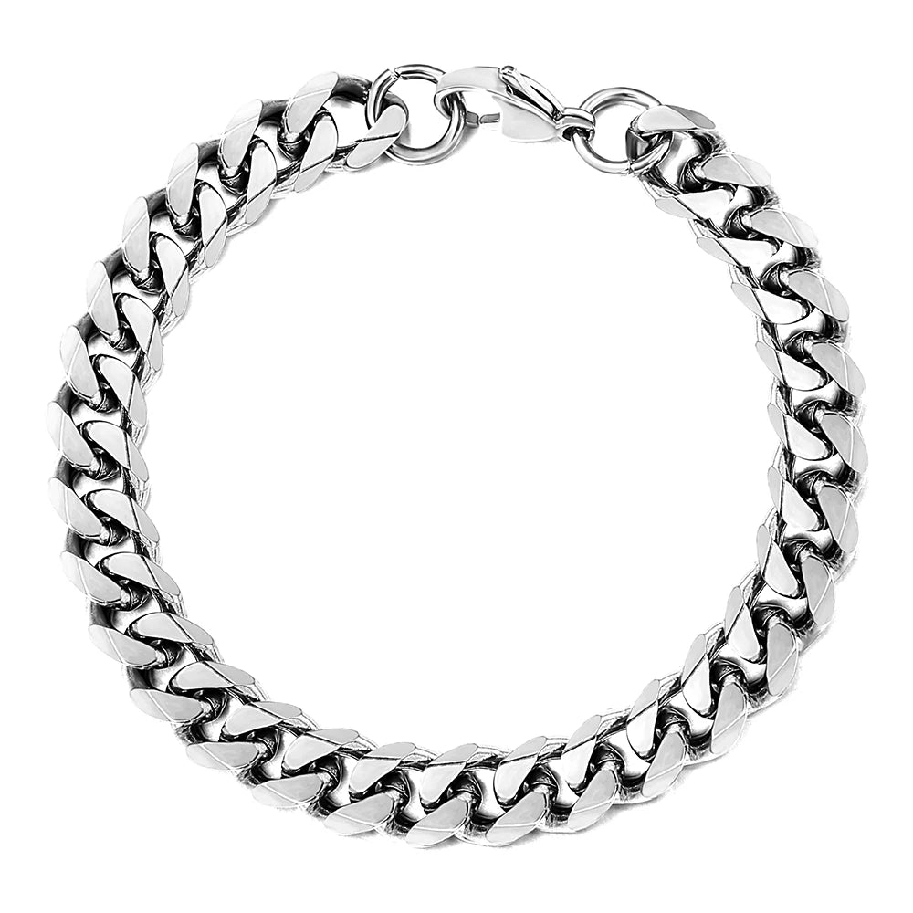 3-11MM Gold Color Stainless Steel Bracelets