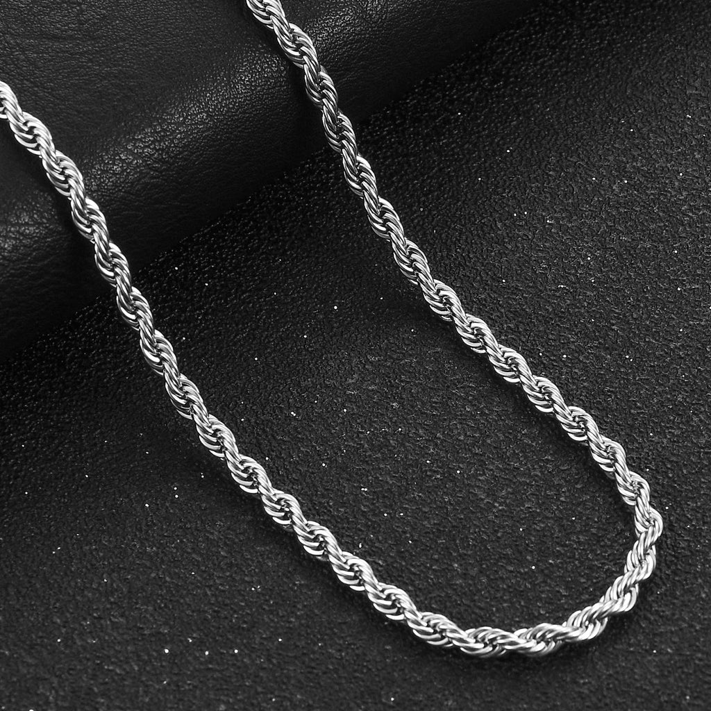 Stainless Steel  Rope Chain Necklace