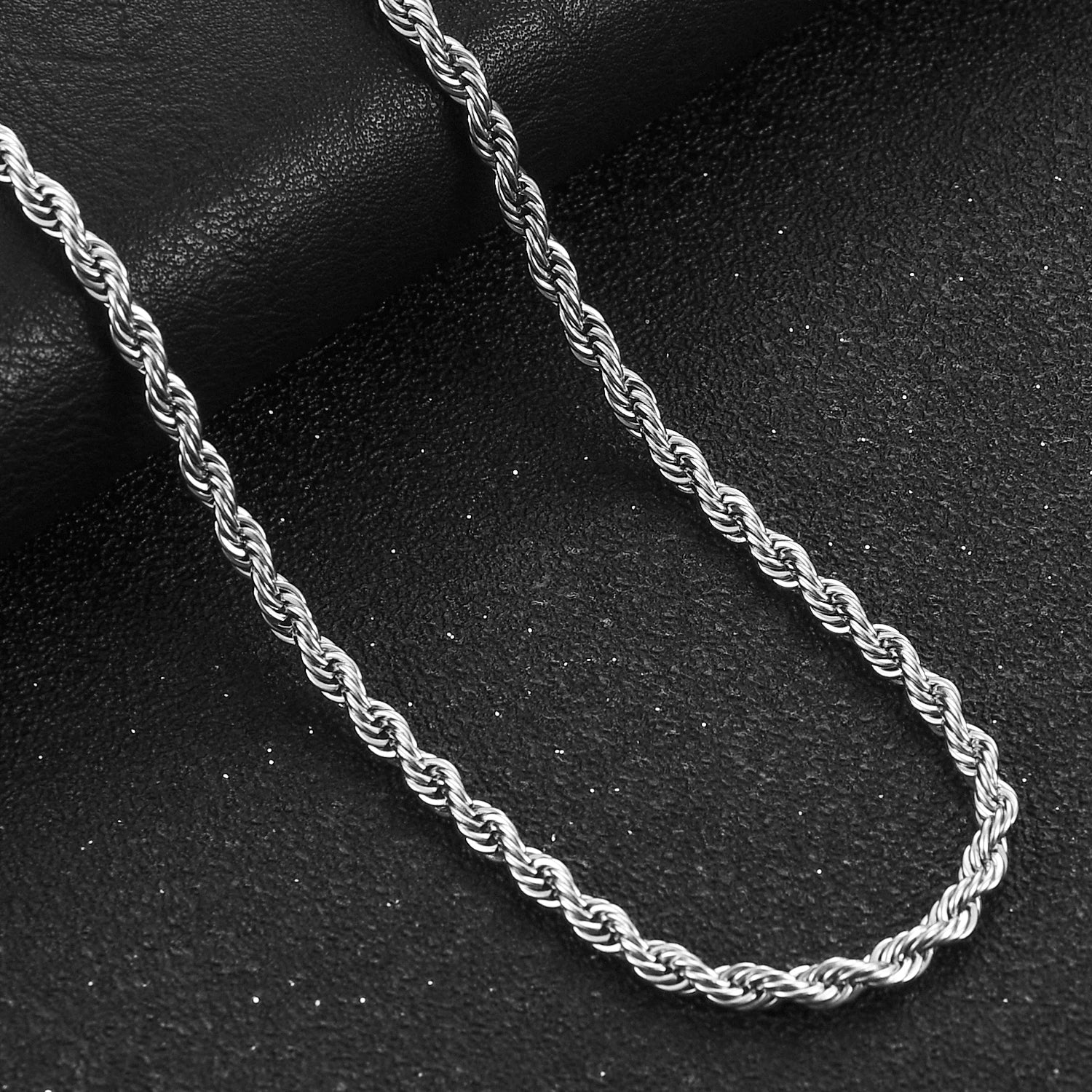 Stainless Steel  Rope Chain Necklace