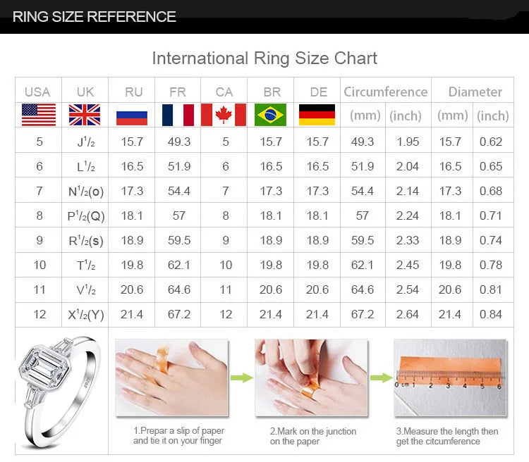Sterling Silver  Moissanite  Ring