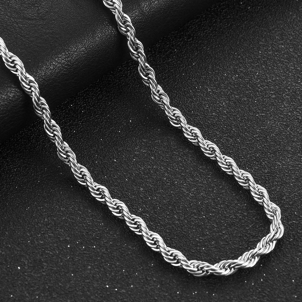 Stainless Steel  Rope Chain Necklace