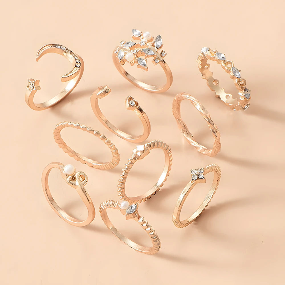 Ring Suit For Women Gold-color