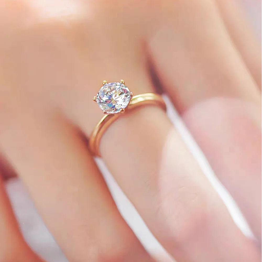 Moissanite D Color 1-3ct Gold  Ring