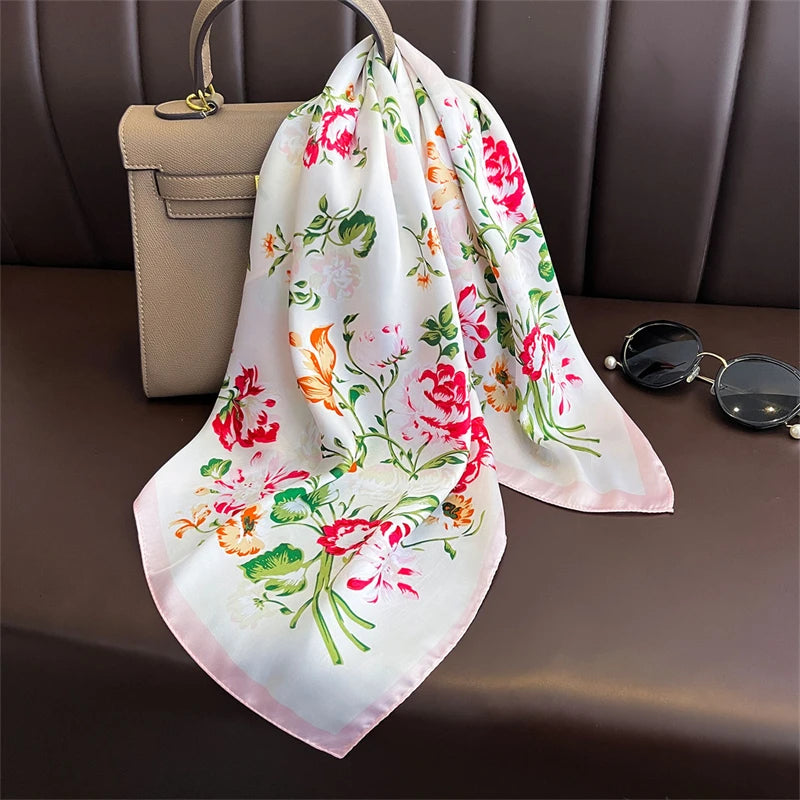 Bohemian Silk Square Scarf