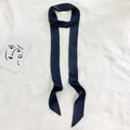 5x200cm Satin Silk Narrow Scarf Neckerchief Solid Neck Scarves Long Silk Thin Scarf Head Neck Hair Band Bag Ribbon Headbands DIY