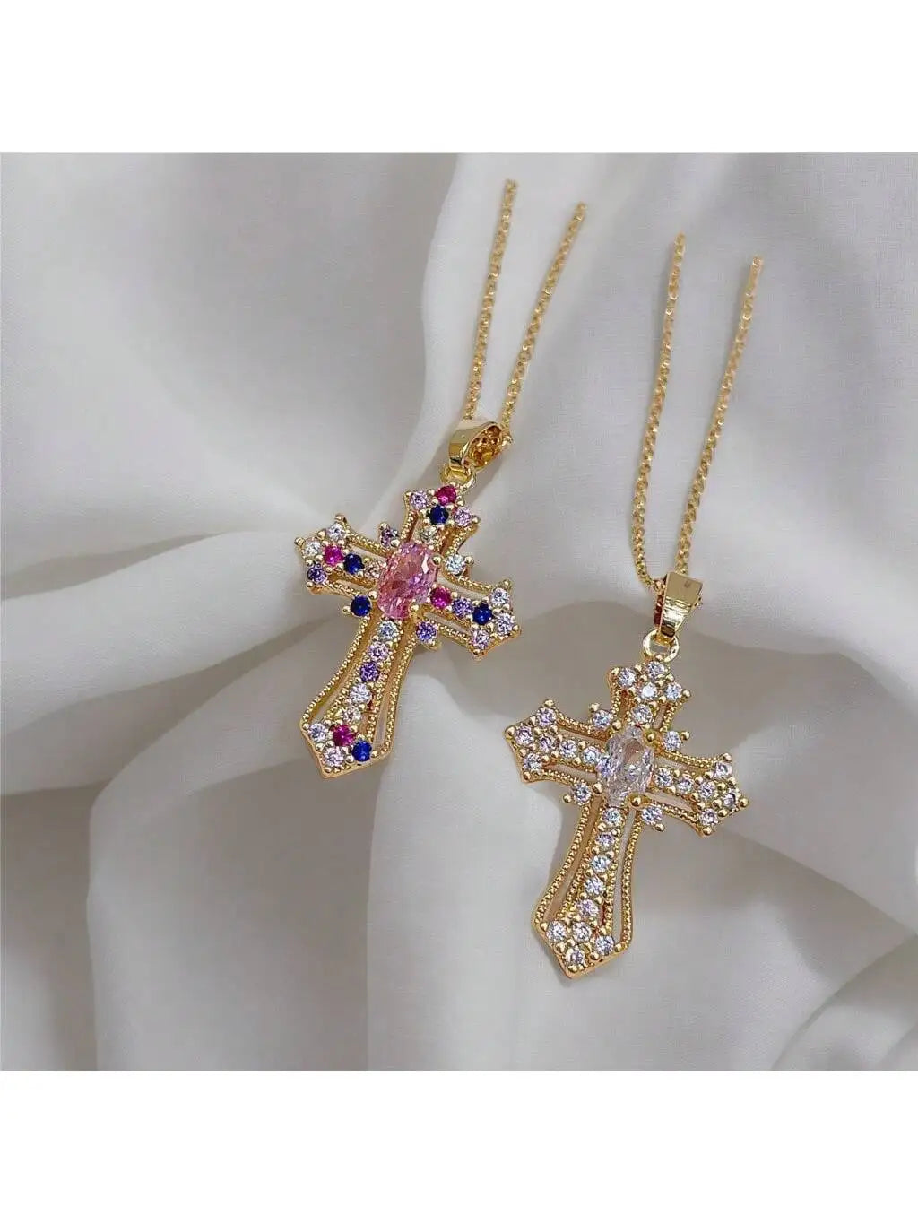 Vintage cross necklace