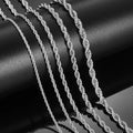 Stainless Steel  Rope Chain Necklace