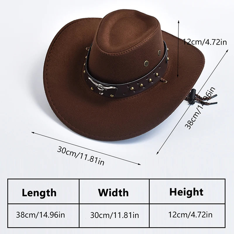 Artificial Suede Western Cowboy Hats