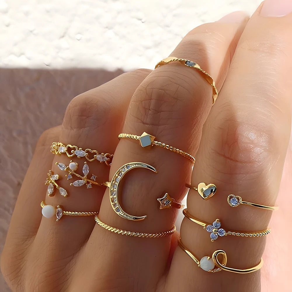 Ring Suit For Women Gold-color