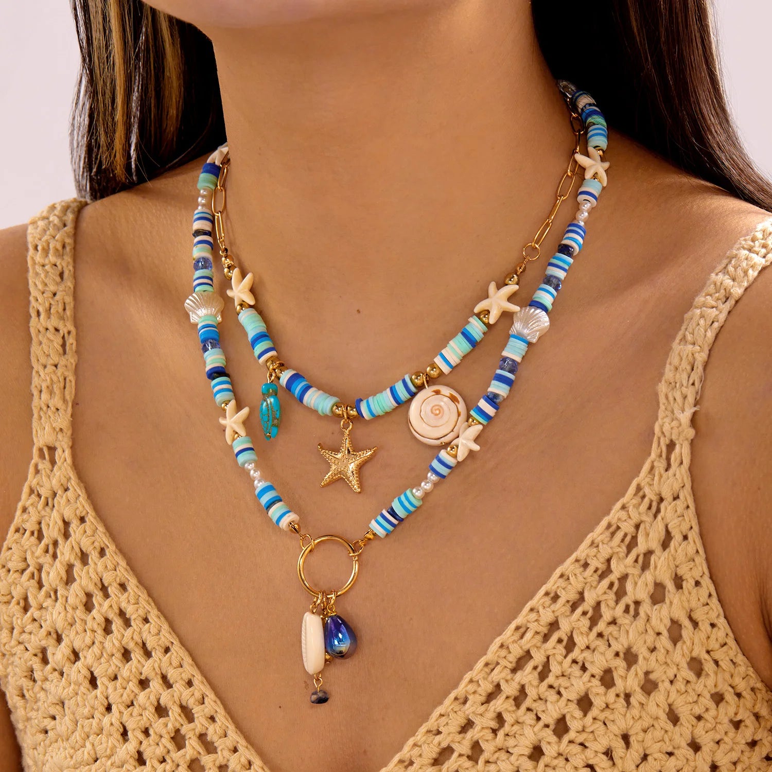 Bohemian Multilayer Pendant Necklace