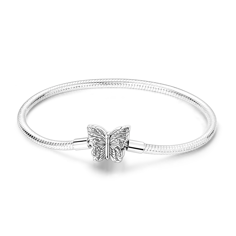 Sterling Silver Bracelets 17-20CM  Heart Shaped Bracelet