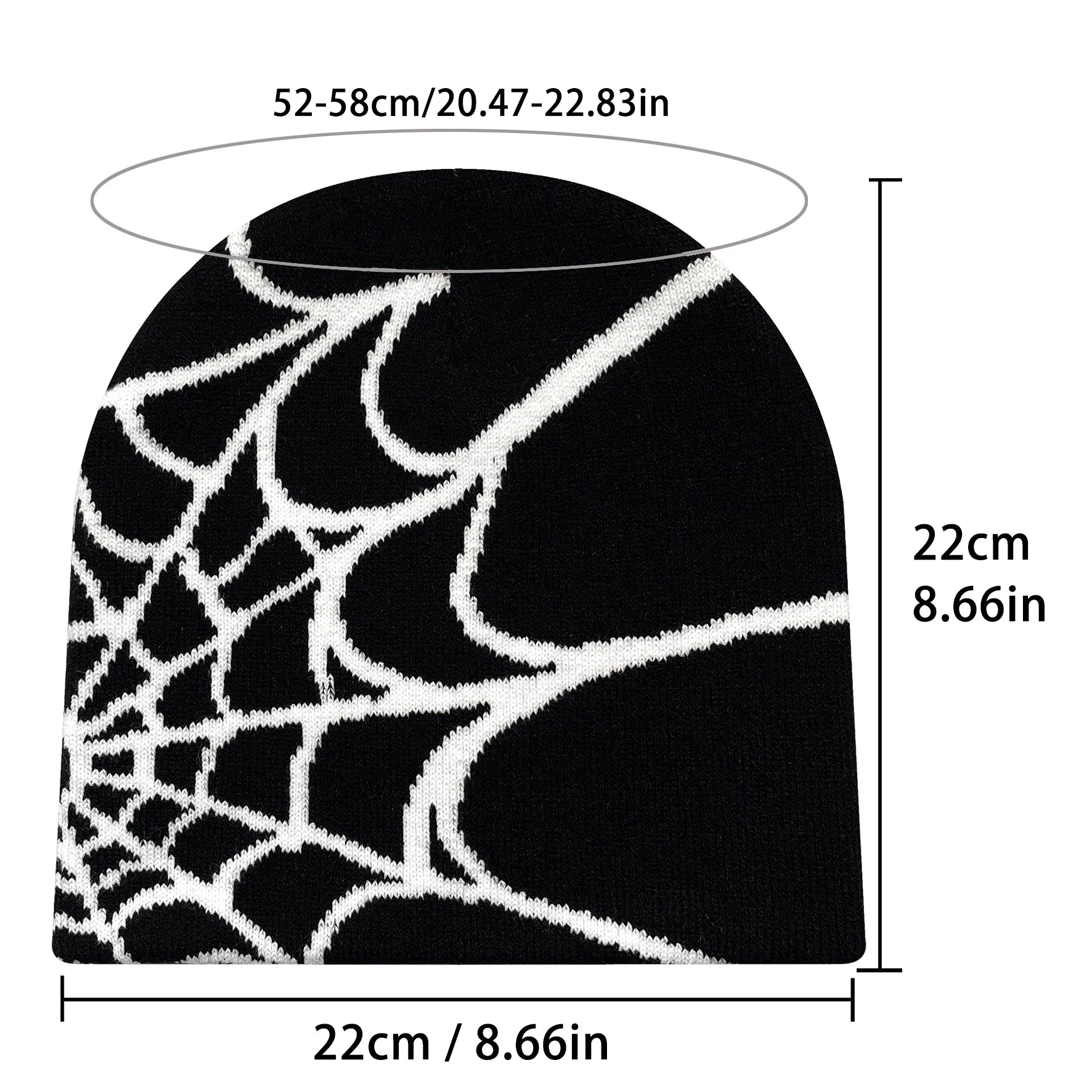 Men's And Women's Hat Spider Web Design