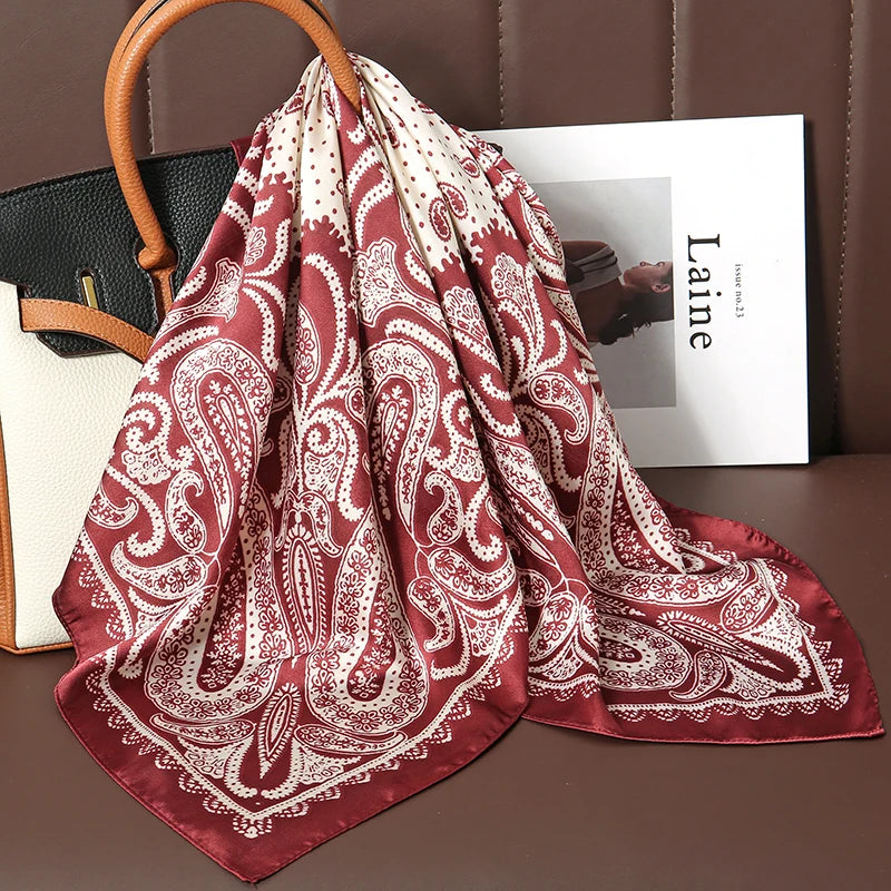 Bohemian Silk Square Scarf