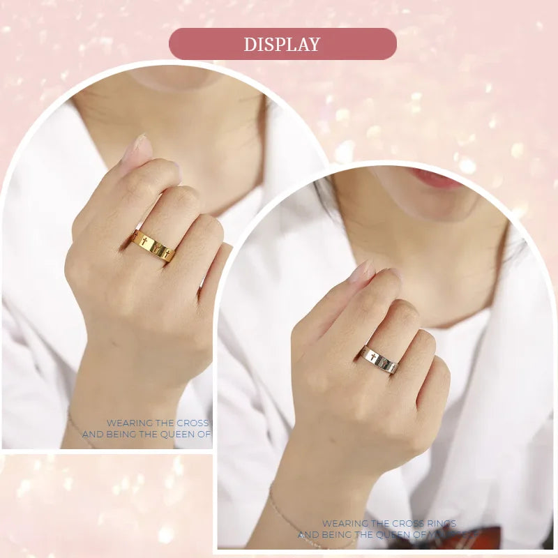 Hollow Cross  Ring