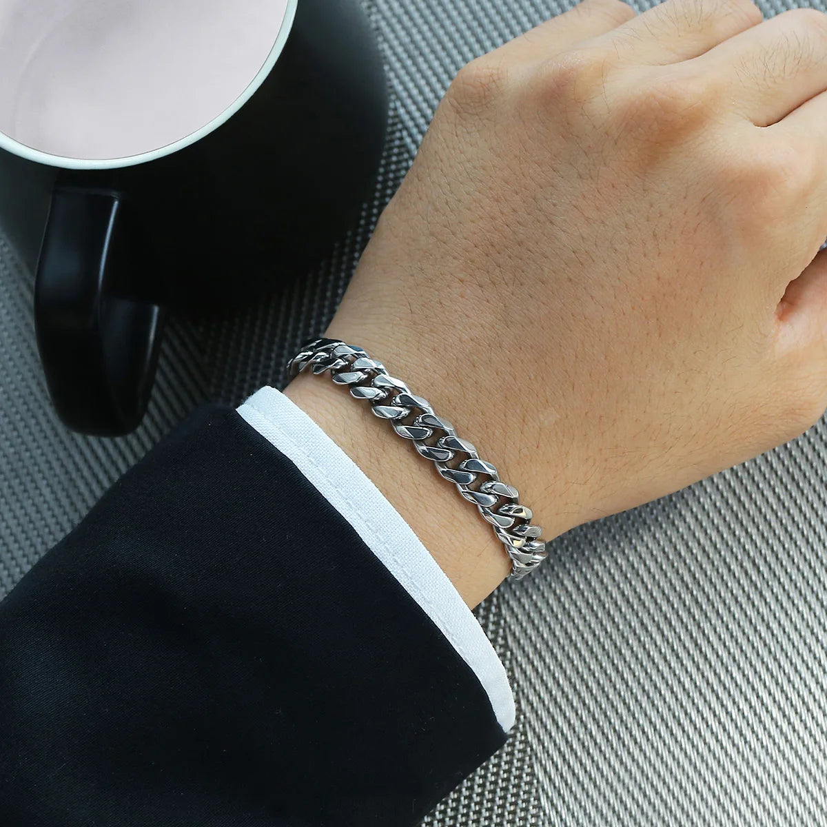 3-11MM Gold Color Stainless Steel Bracelets