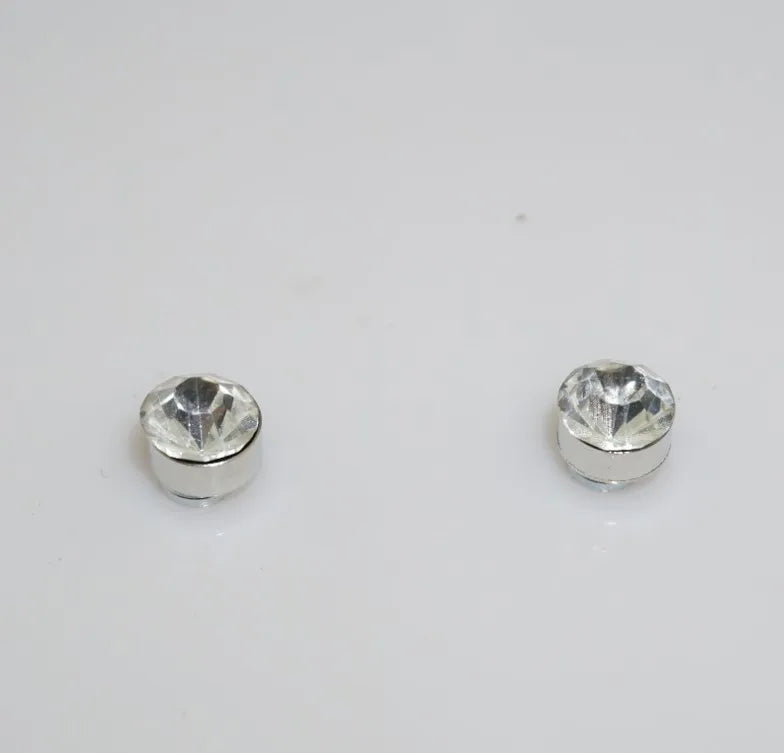 3/4/5/6/7mm  Rhinestone Magnet Stud Earring