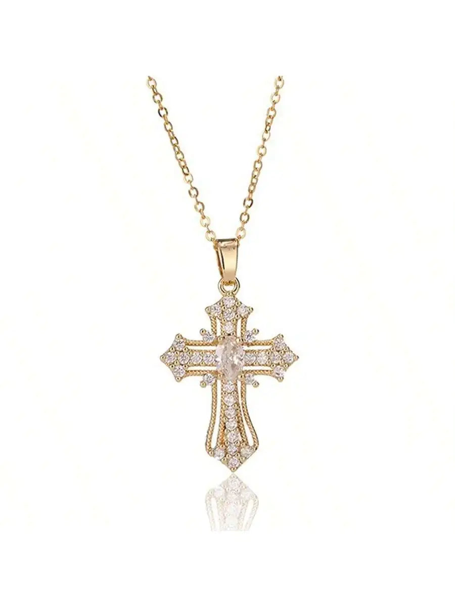 Vintage cross necklace