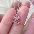 Rose Necklace,  Choker Dainty