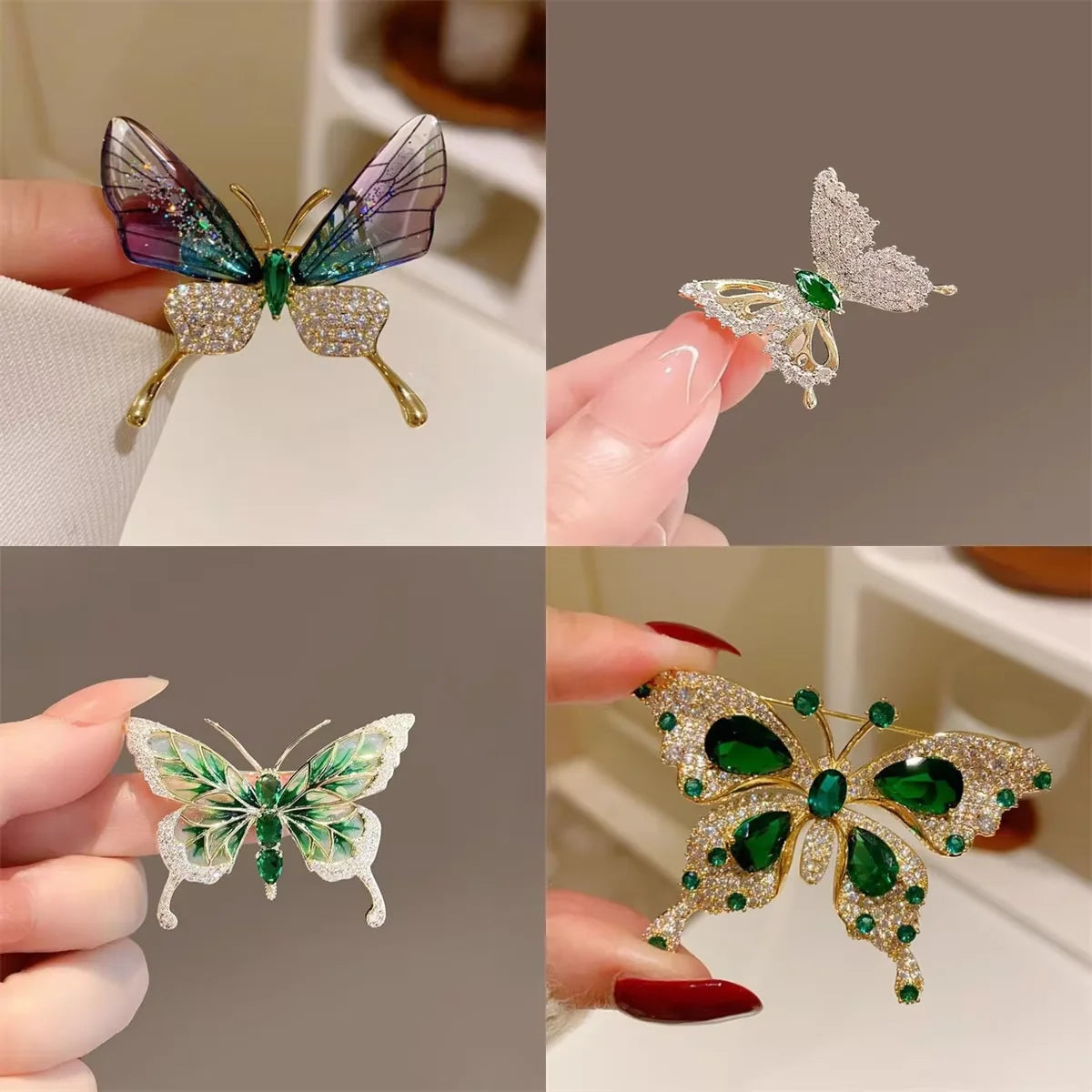 Luxury Butterfly Brooch, Exquisite Chest Flower Pin, Ladies' Jewelry Gift, Birthday Party Clothing Or Backpack, Suit Accessories