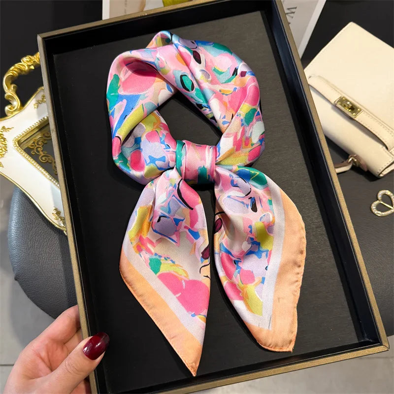 Bohemian Silk Square Scarf