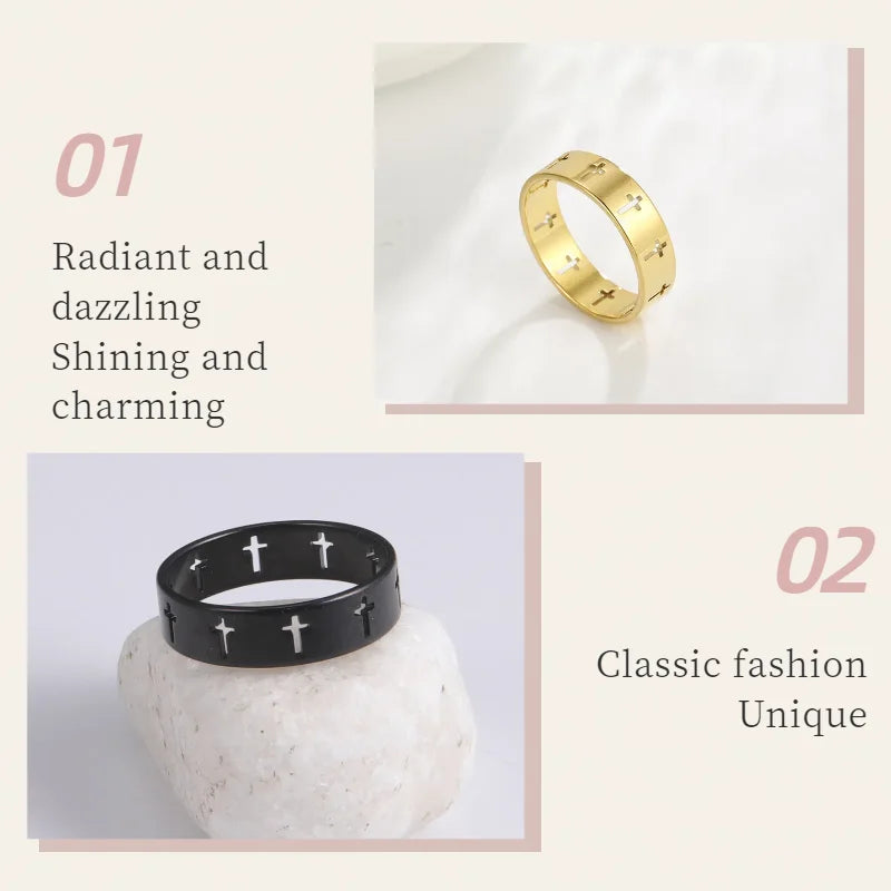 Hollow Cross  Ring