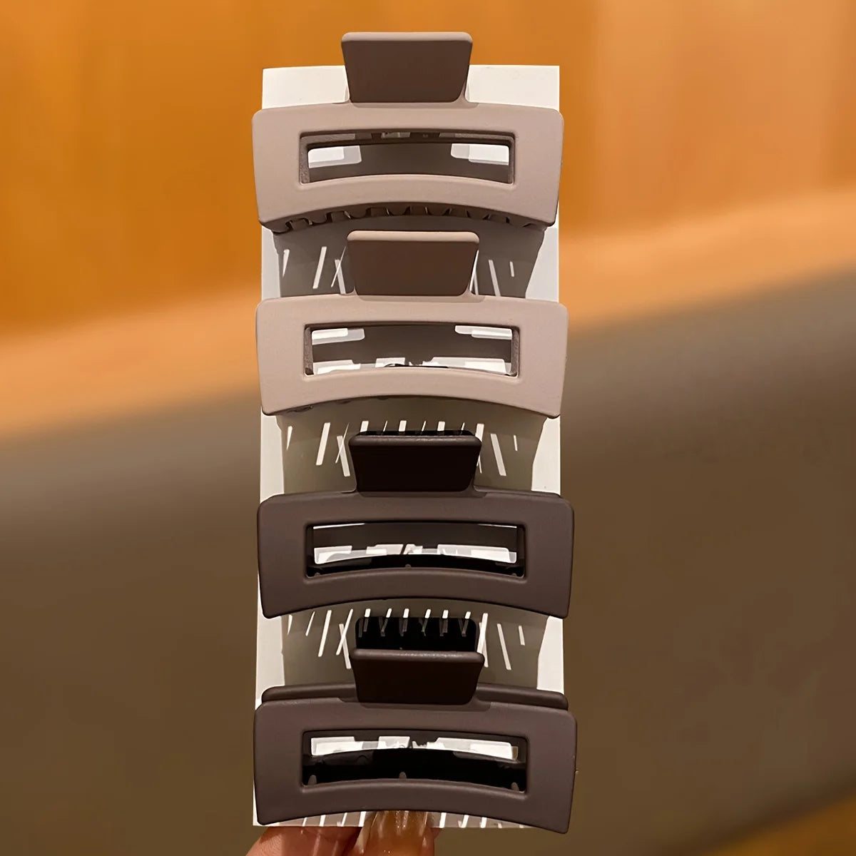 Medium-Sized Square Hair Clips