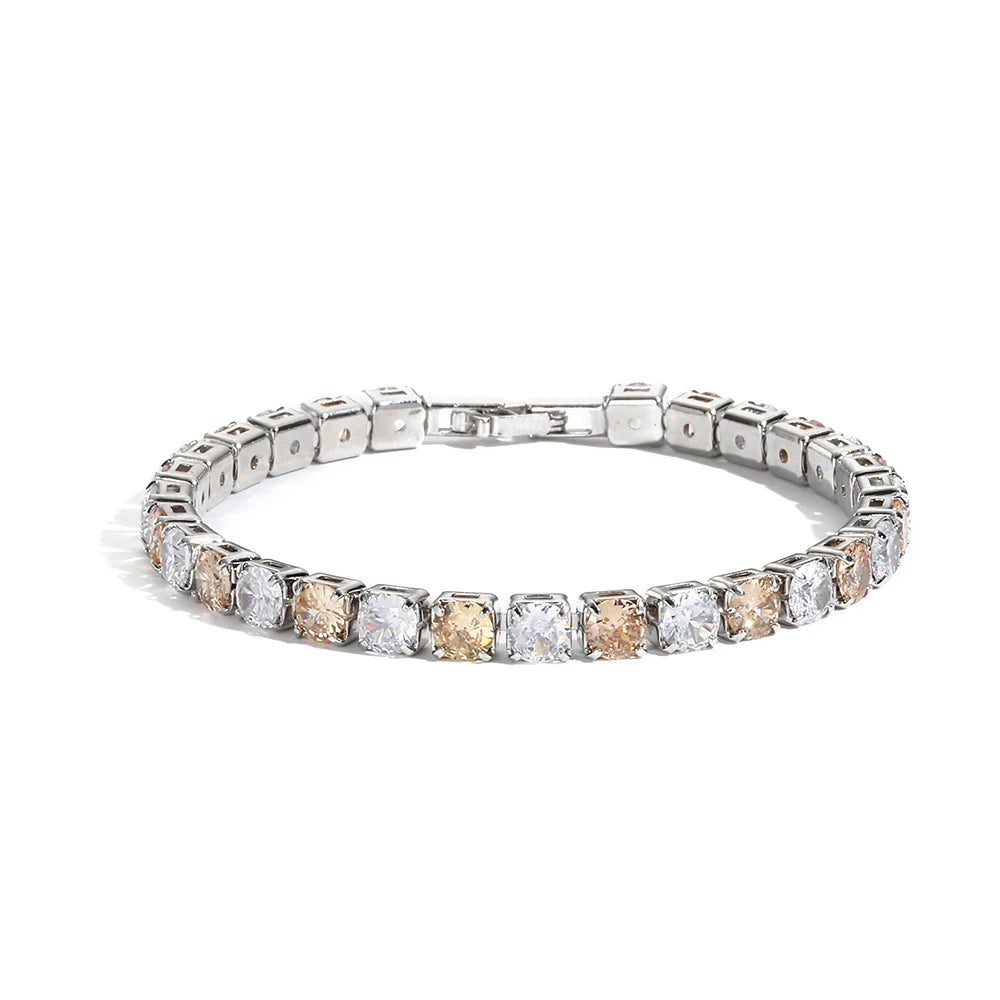 Rainbow Crystal Tennis Bracelets