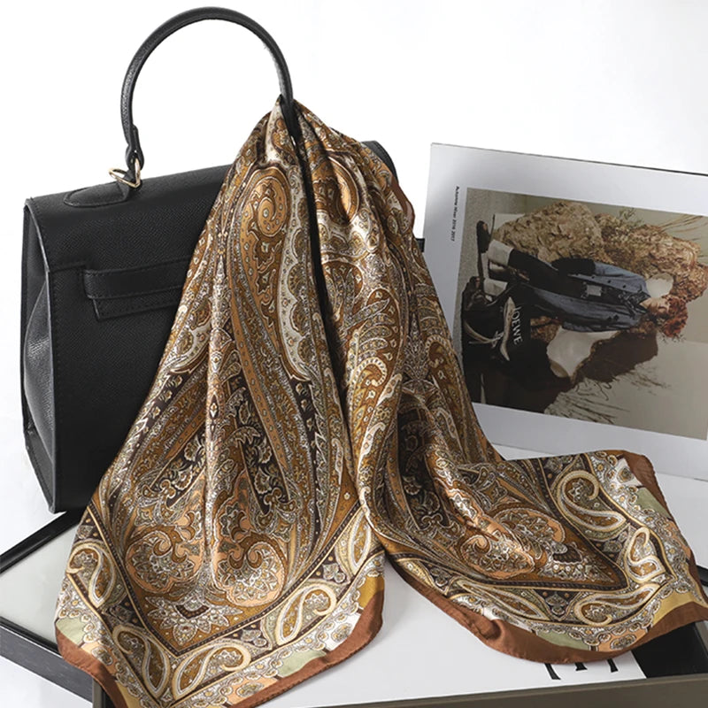 Bohemian Silk Square Scarf