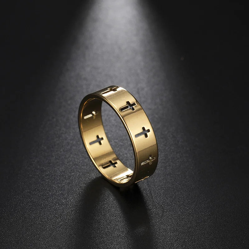 Hollow Cross  Ring