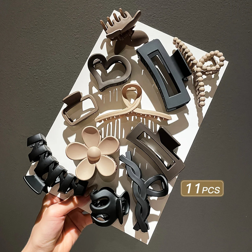 11pcs  Frosted Clip Set