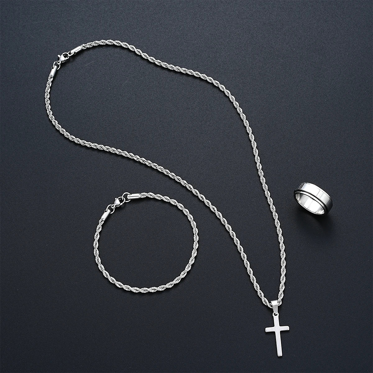 Stainless Steel Simple Jewelry Set