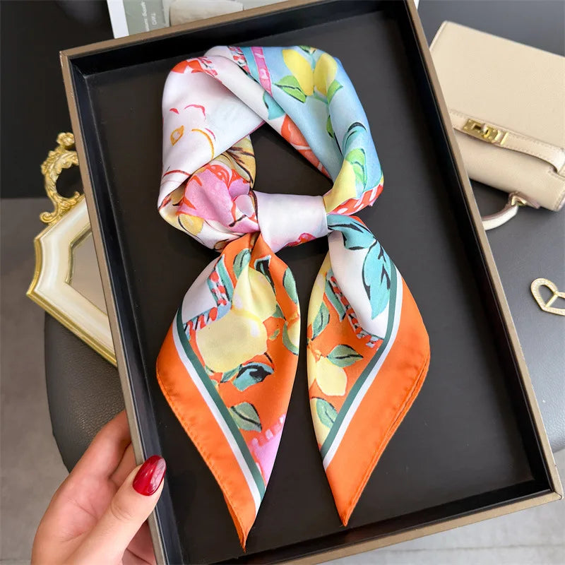 Bohemian Silk Square Scarf