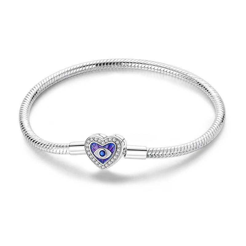 Sterling Silver Bracelets 17-20CM  Heart Shaped Bracelet