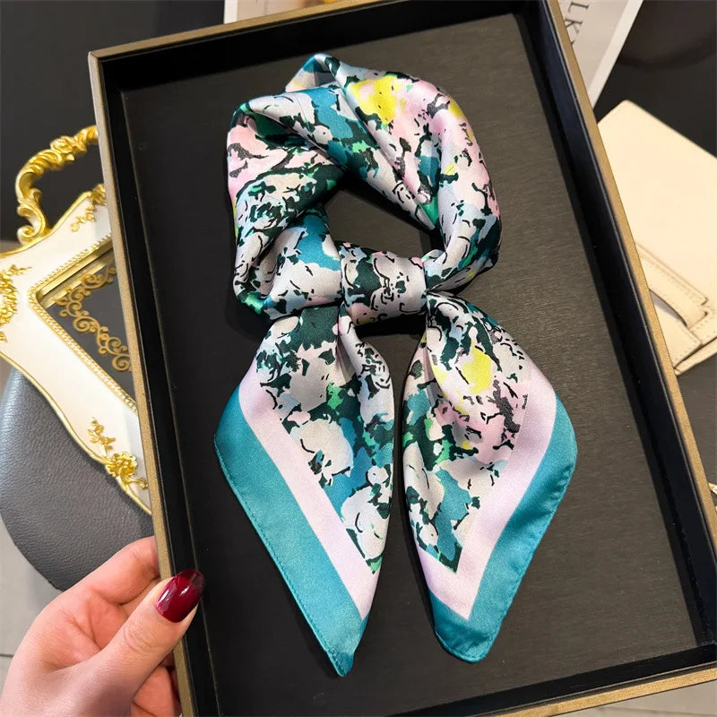 Bohemian Silk Square Scarf