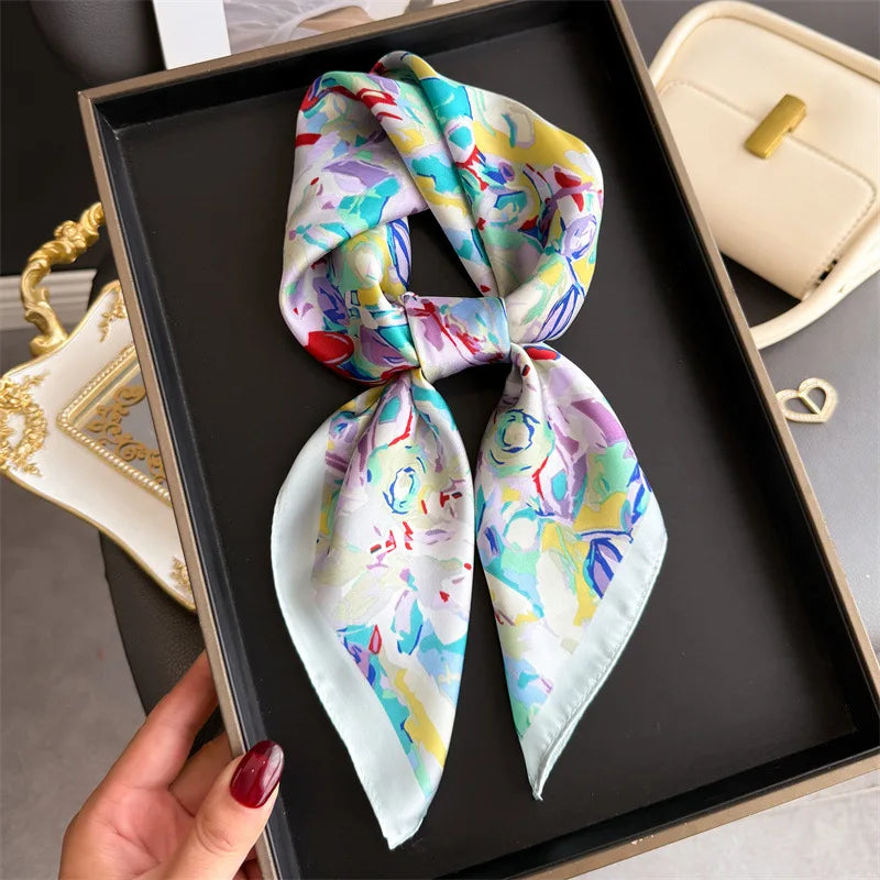 Bohemian Silk Square Scarf