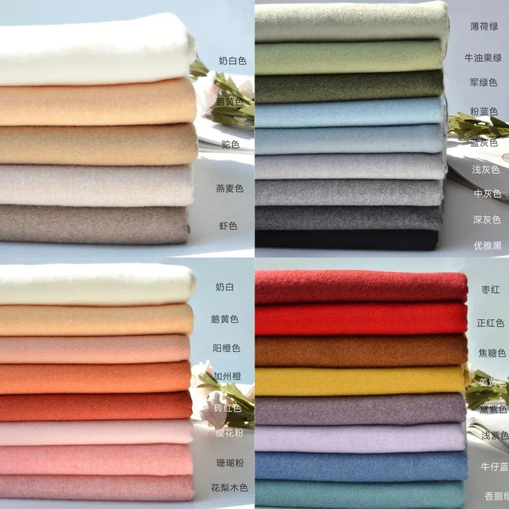 Cashmere Scarf Thick Warm Pashmina  Solid Color Tassel