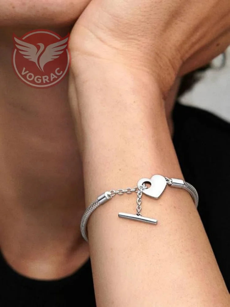 Heart Snake Chain Bracelet