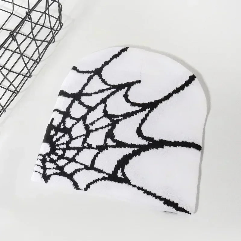 Spider Web Design Beanies