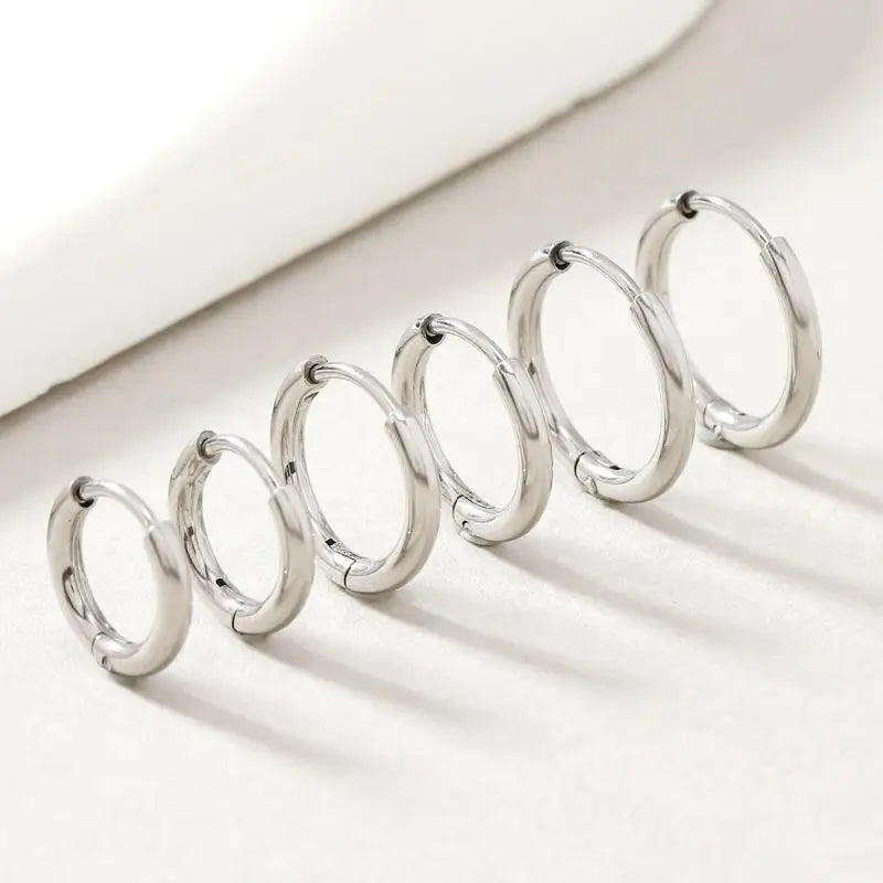 Stainless Steel Hoop Earrings
