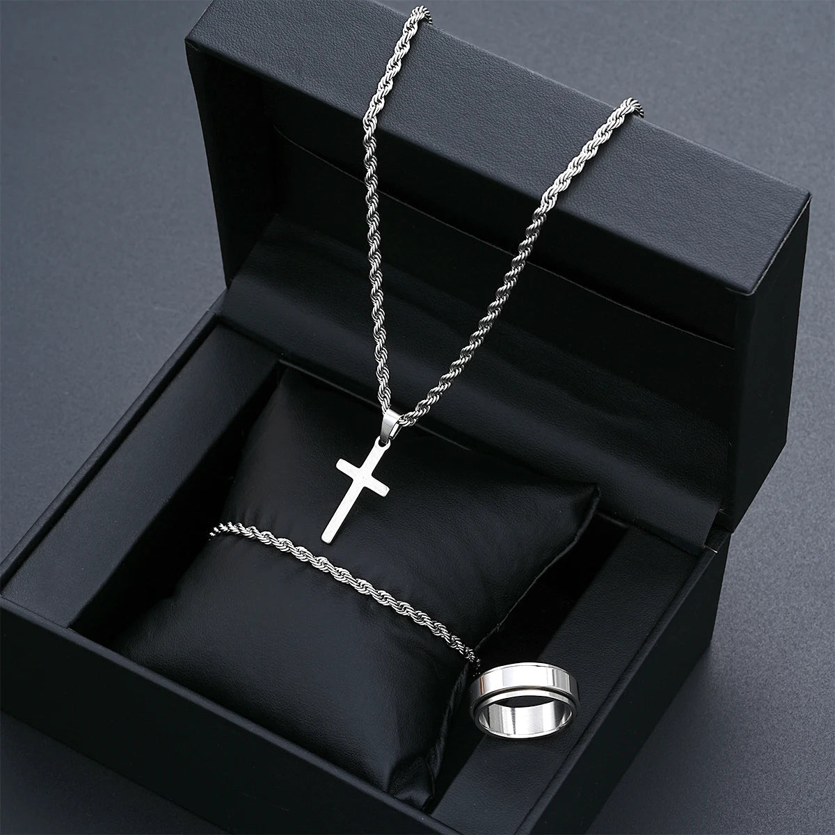 Stainless Steel Simple Jewelry Set
