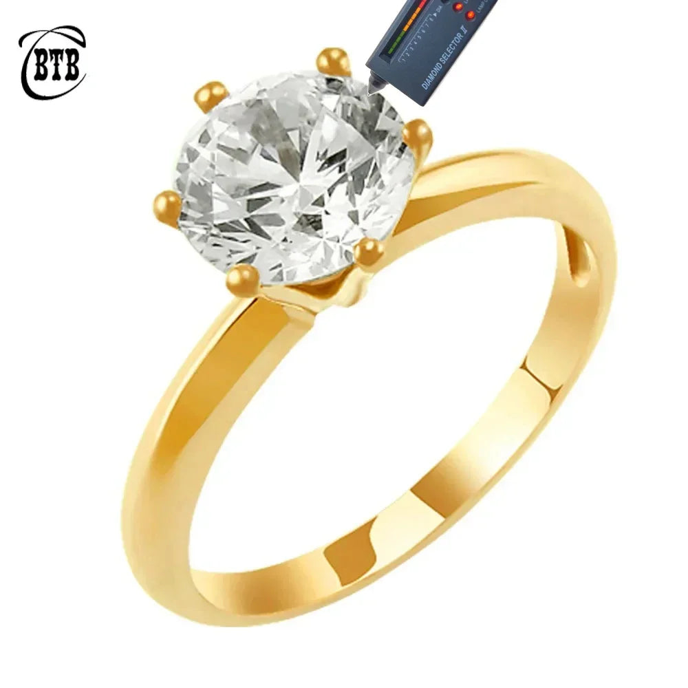 Moissanite D Color 1-3ct Gold  Ring