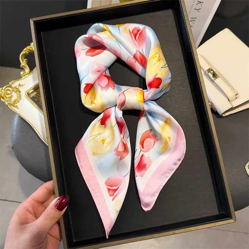Bohemian Silk Square Scarf
